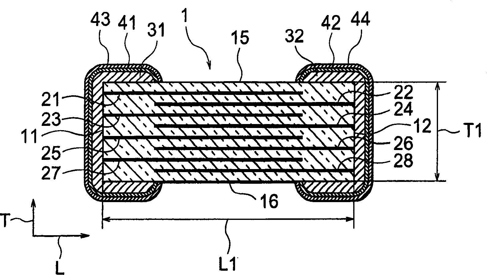 Ceramic electronic part, coating method and device