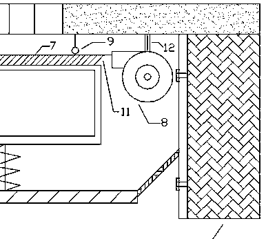 Expansion joint dust collecting device and construction method thereof