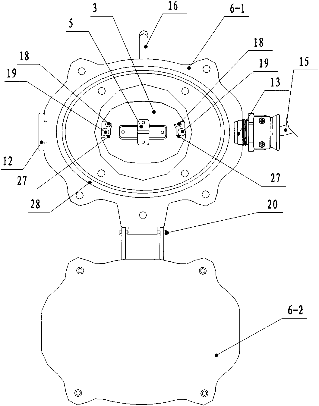 Explosion-proofing fluorescent lamp