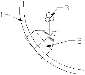 Method for crossed crossing construction of composite hose