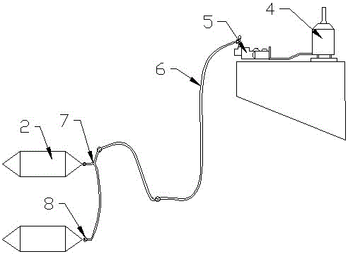 Method for crossed crossing construction of composite hose