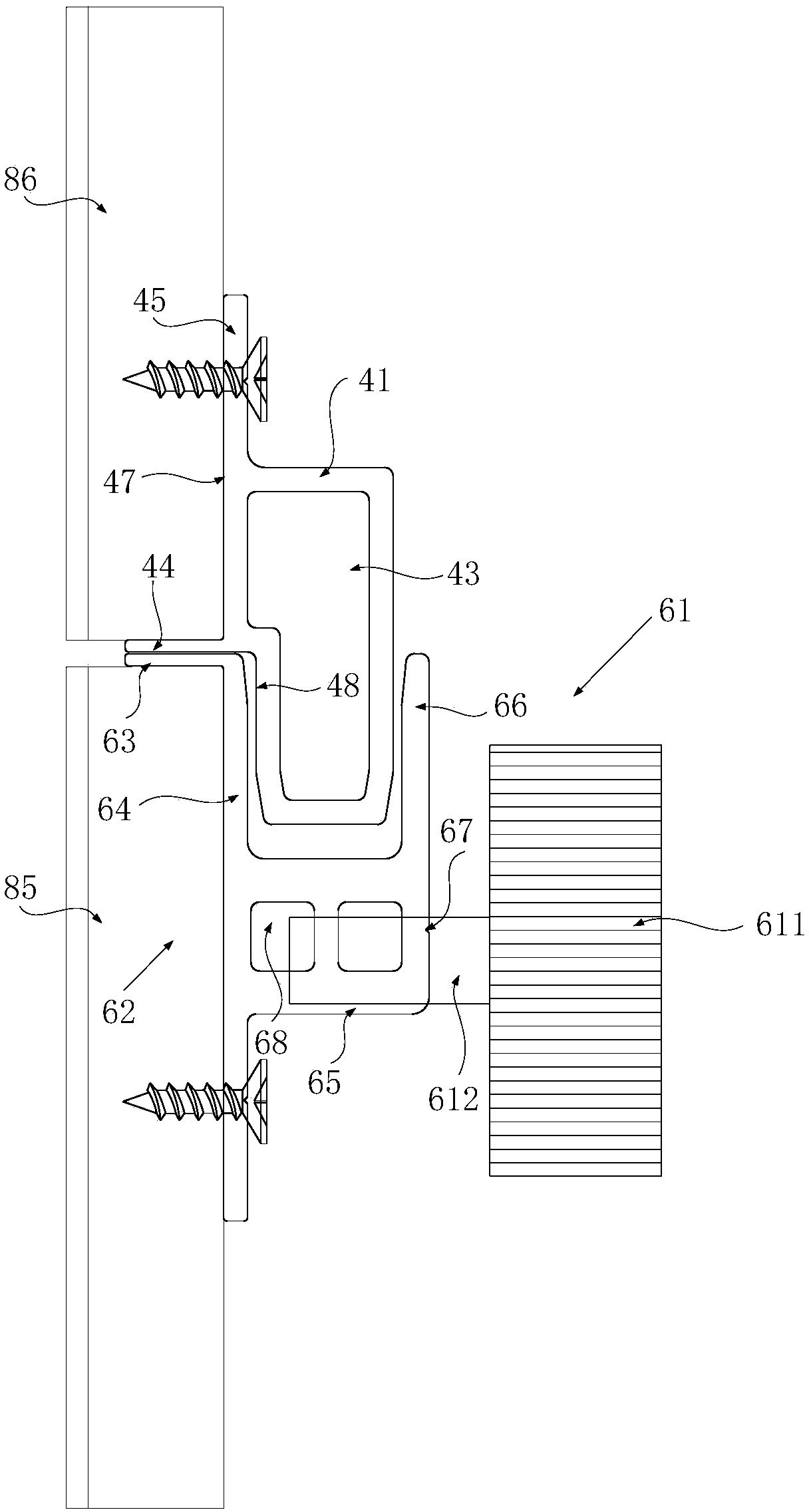 Kitchen assembly and mounting method