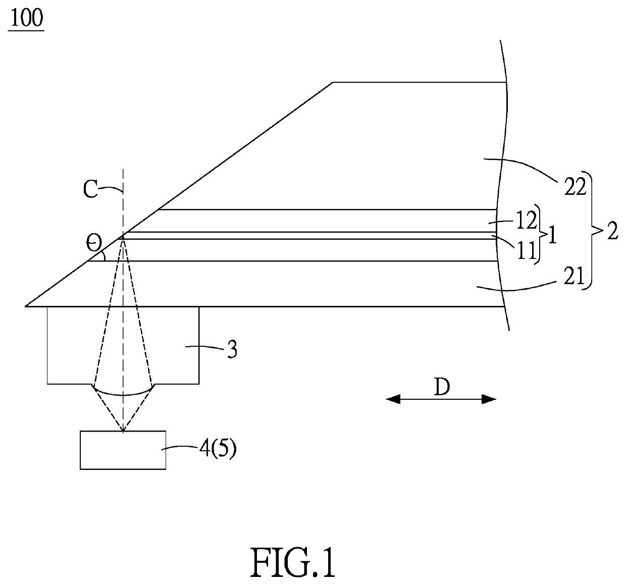 Terminal portion structure of optical transmission element