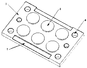 Mold for preparing ablation rate specimen and use method thereof