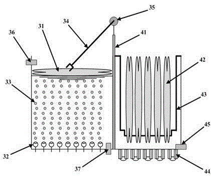 Catering waste water oil-removing treatment method