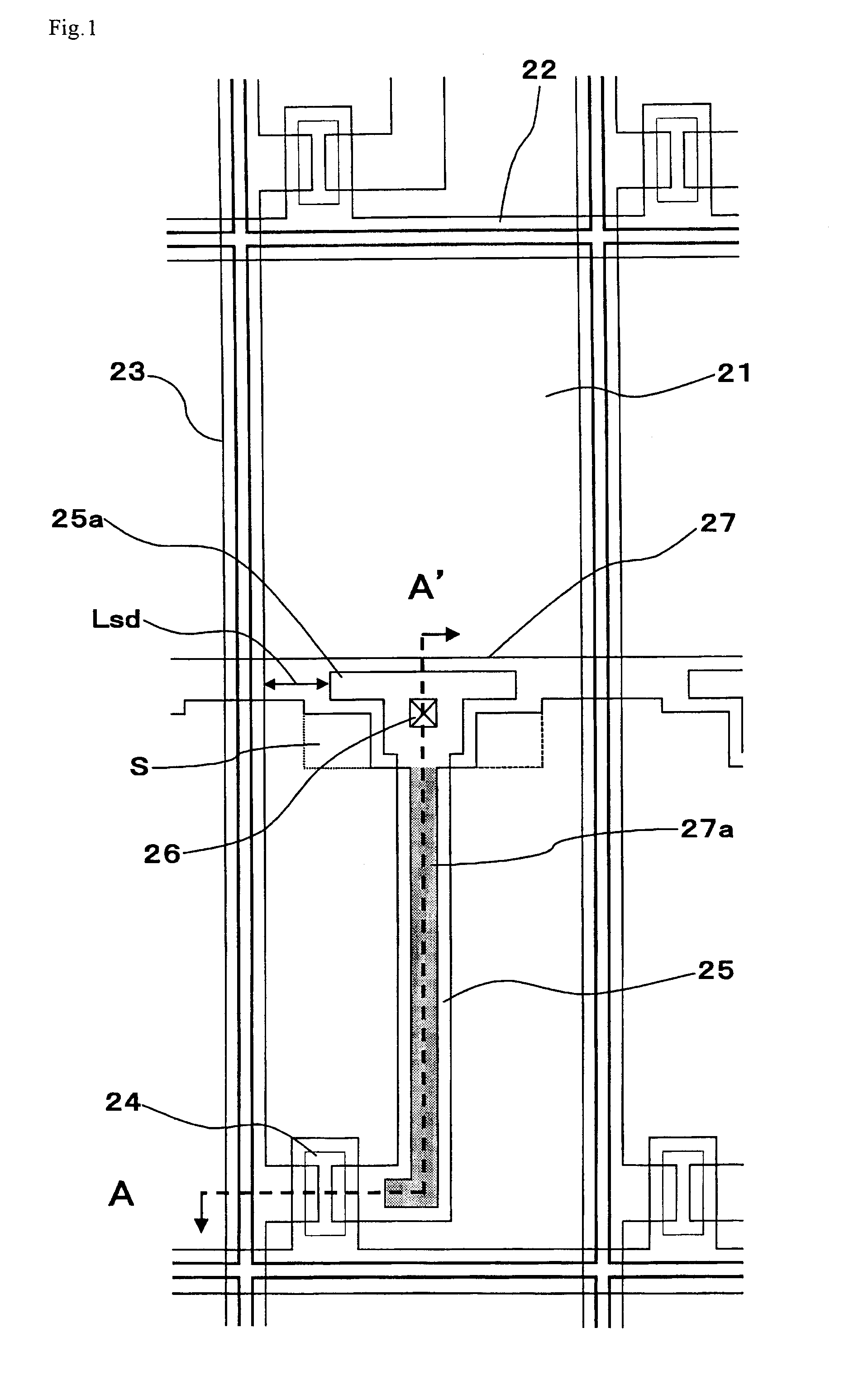 Active matrix substrate where a portion of the storage capacitor wiring or the scanning signal line overlaps with the drain lead-out wiring connected to the drain electrode of a thin film transistor and display device having such an active matrix substrate