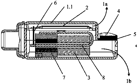 Compact moving-iron telephone receiver,