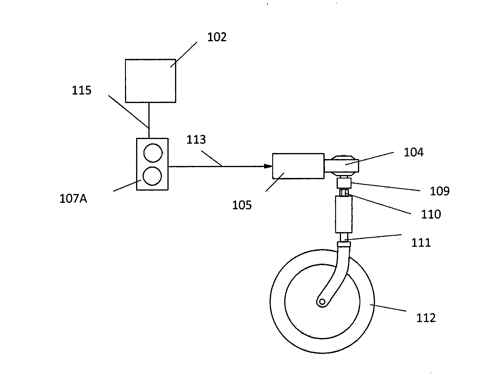 Steering control system and method for manual wheelchairs