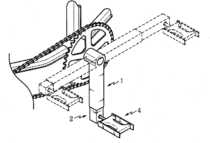 Retractable/extendable crank using a cylindrical cam, an end cam, or a swash plate cam, and bicycle using the same