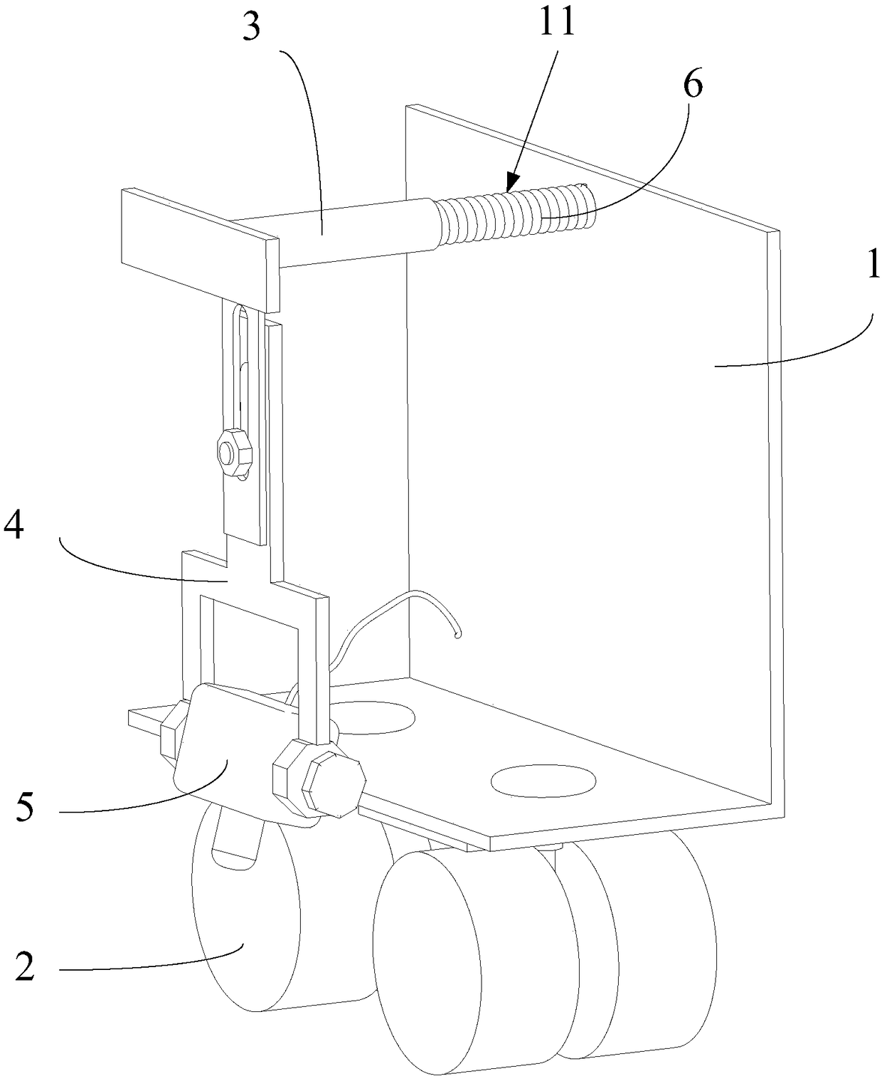 Flaw detection device for cable saddle groove clapboard welding seams