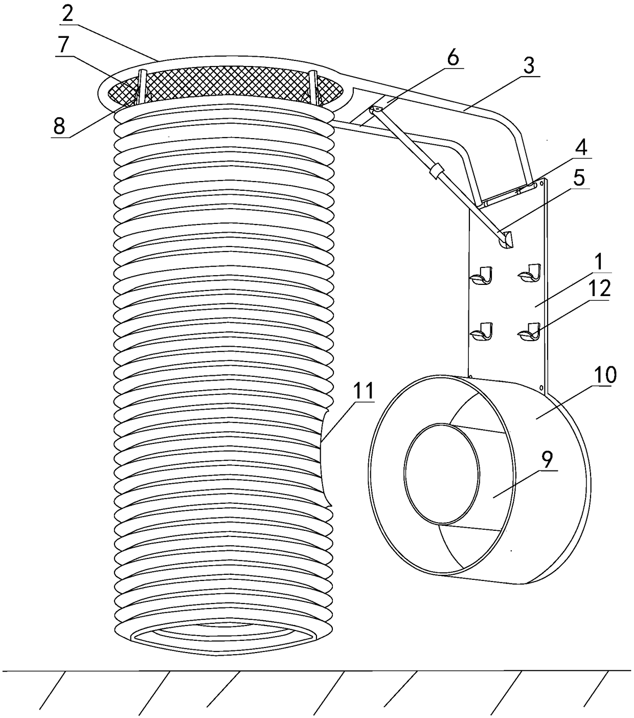 Telescopic sleeve body and dressing room with same and shower room with same