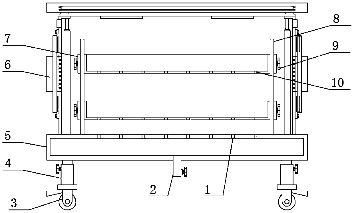 Seedling raising device for agricultural plantation with temperature adjustment function