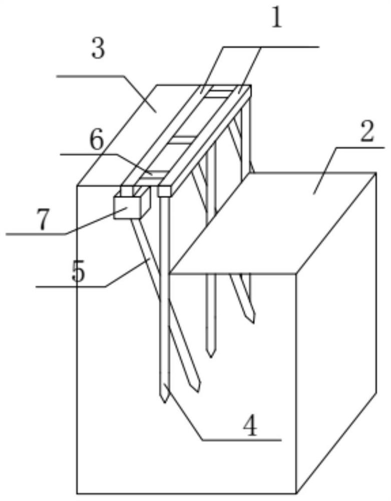 Active x-shape double-row pile foundation pit support method