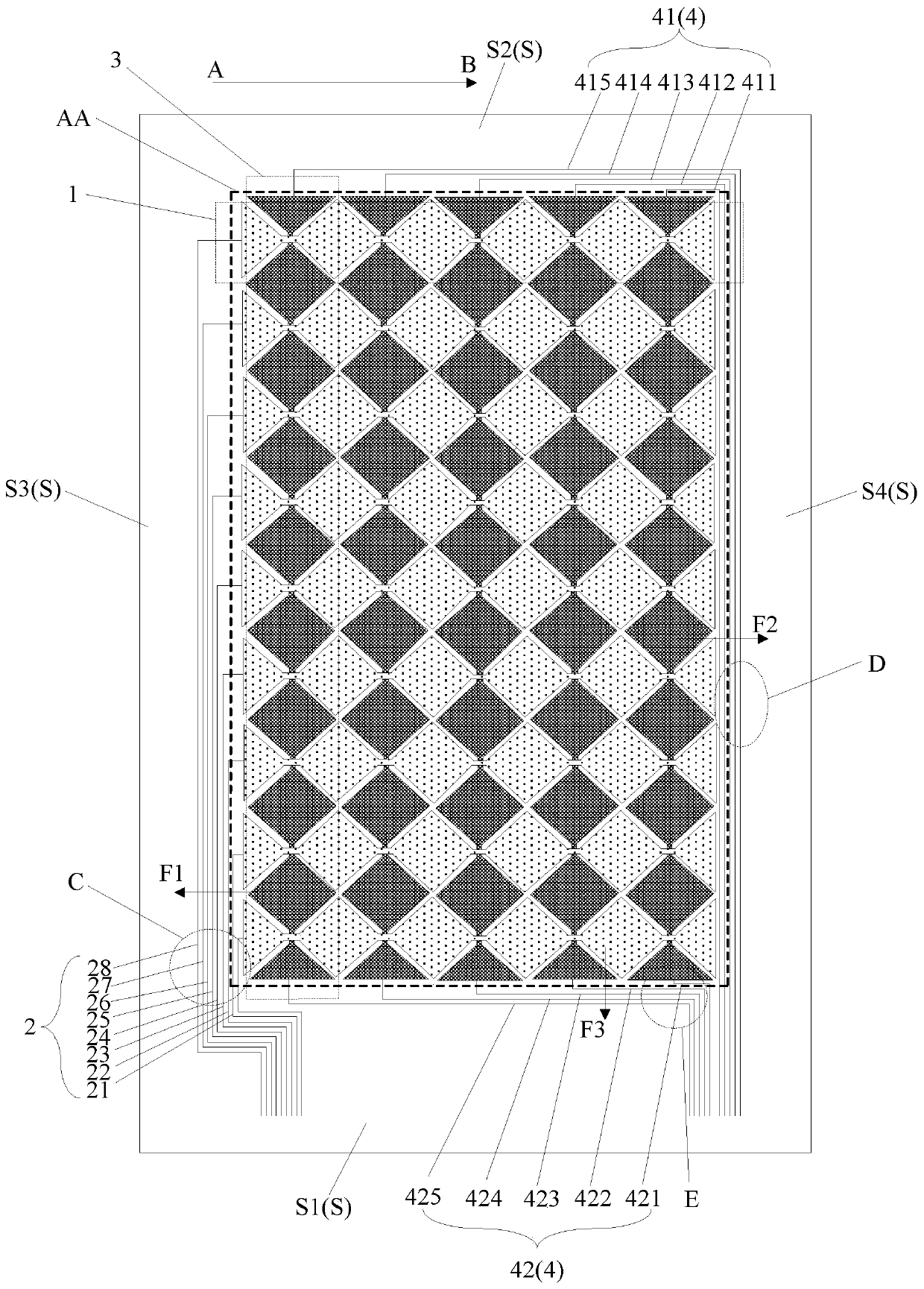 Touch display panel and display device