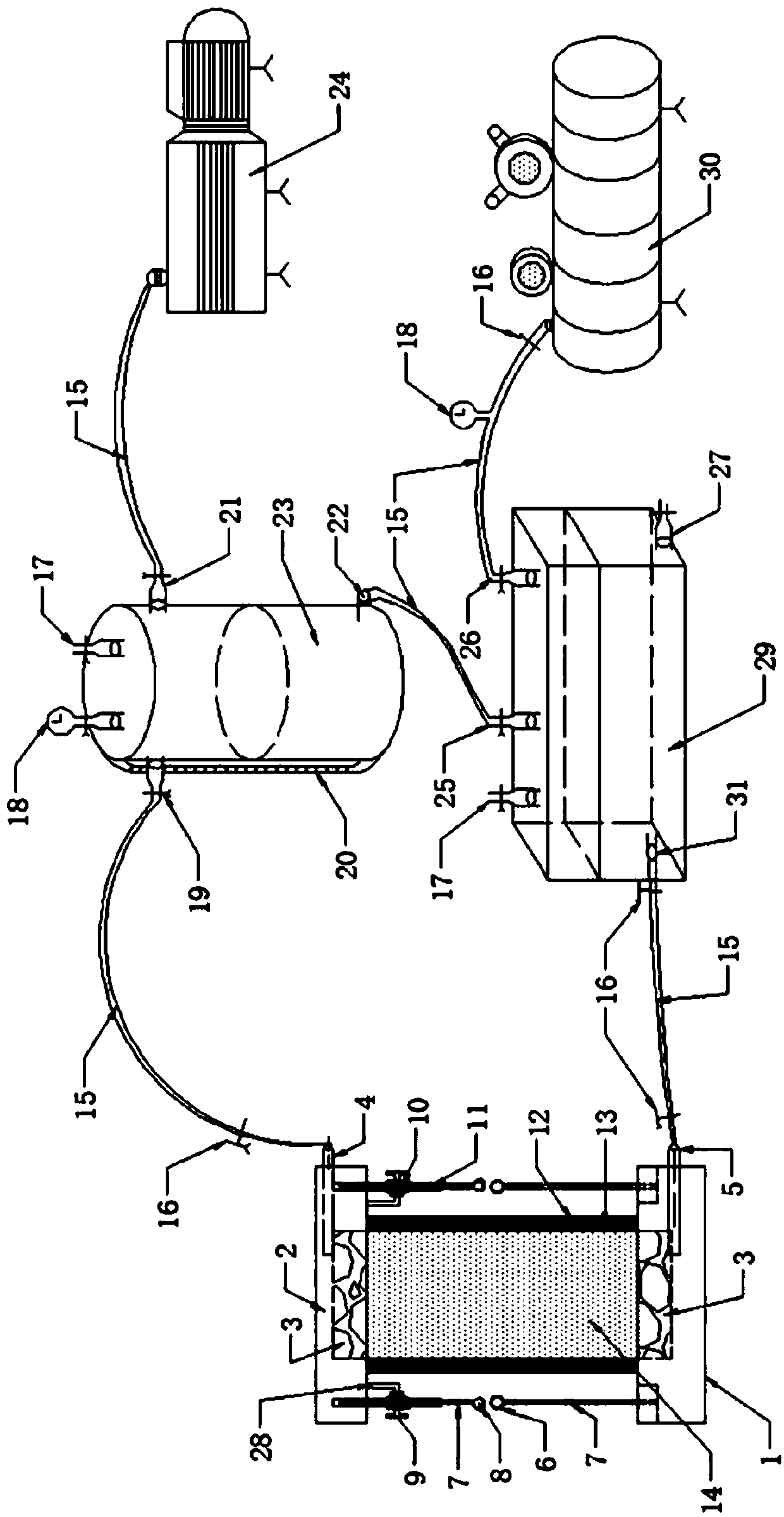 System for improving original-state soil sample and testing permeability