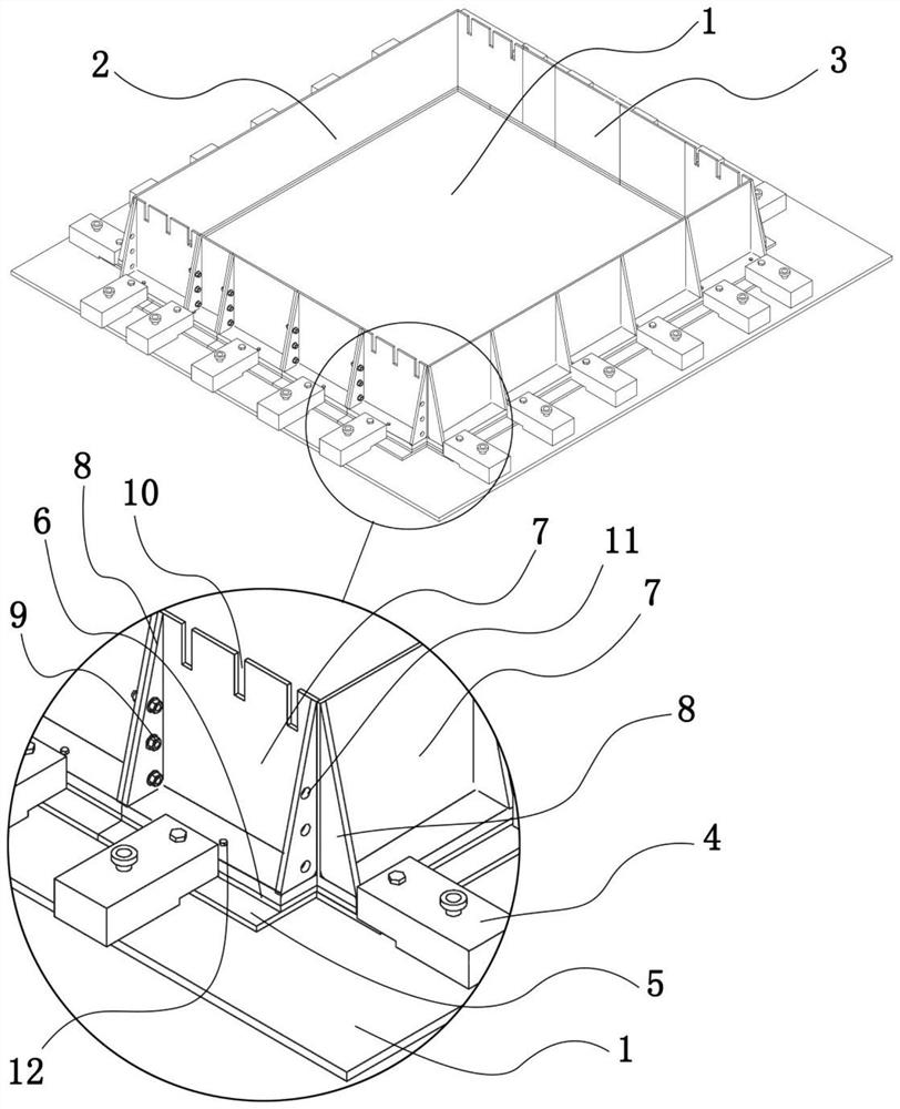 Movable and turnover mold for construction site