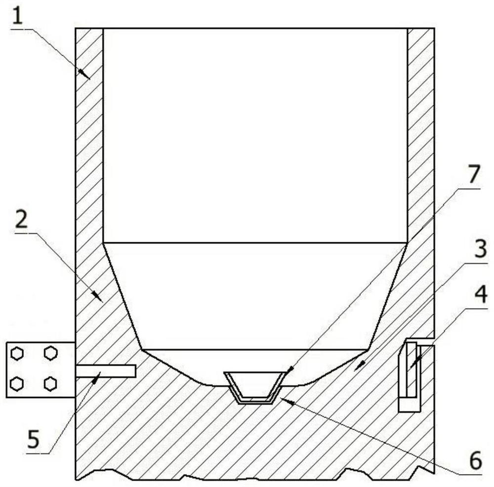 Novel lower heating graphite crucible