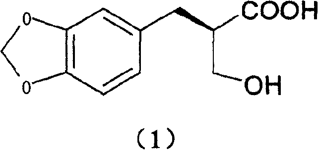 Compound 2-methylol-3-substituted phenyl propionic acid with optical activity and its resolving process