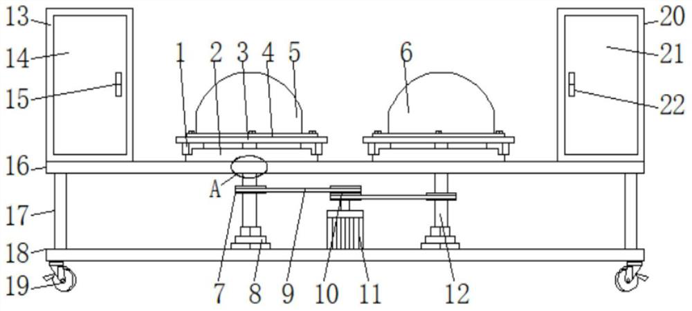 Polishing device for mining equipment manufacturing