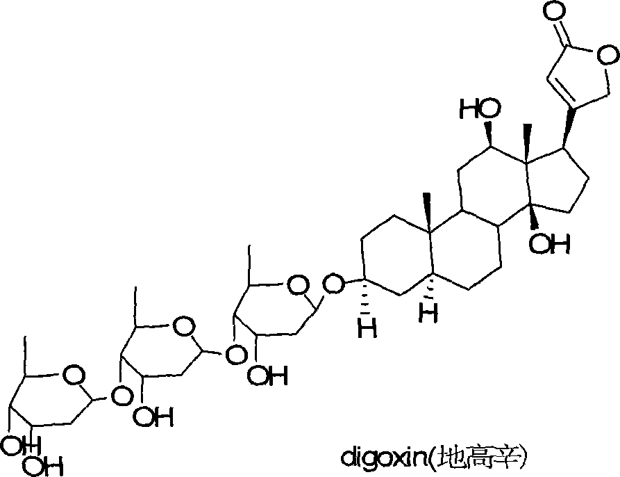 21-subunit digoxin derivative and preparation method thereof