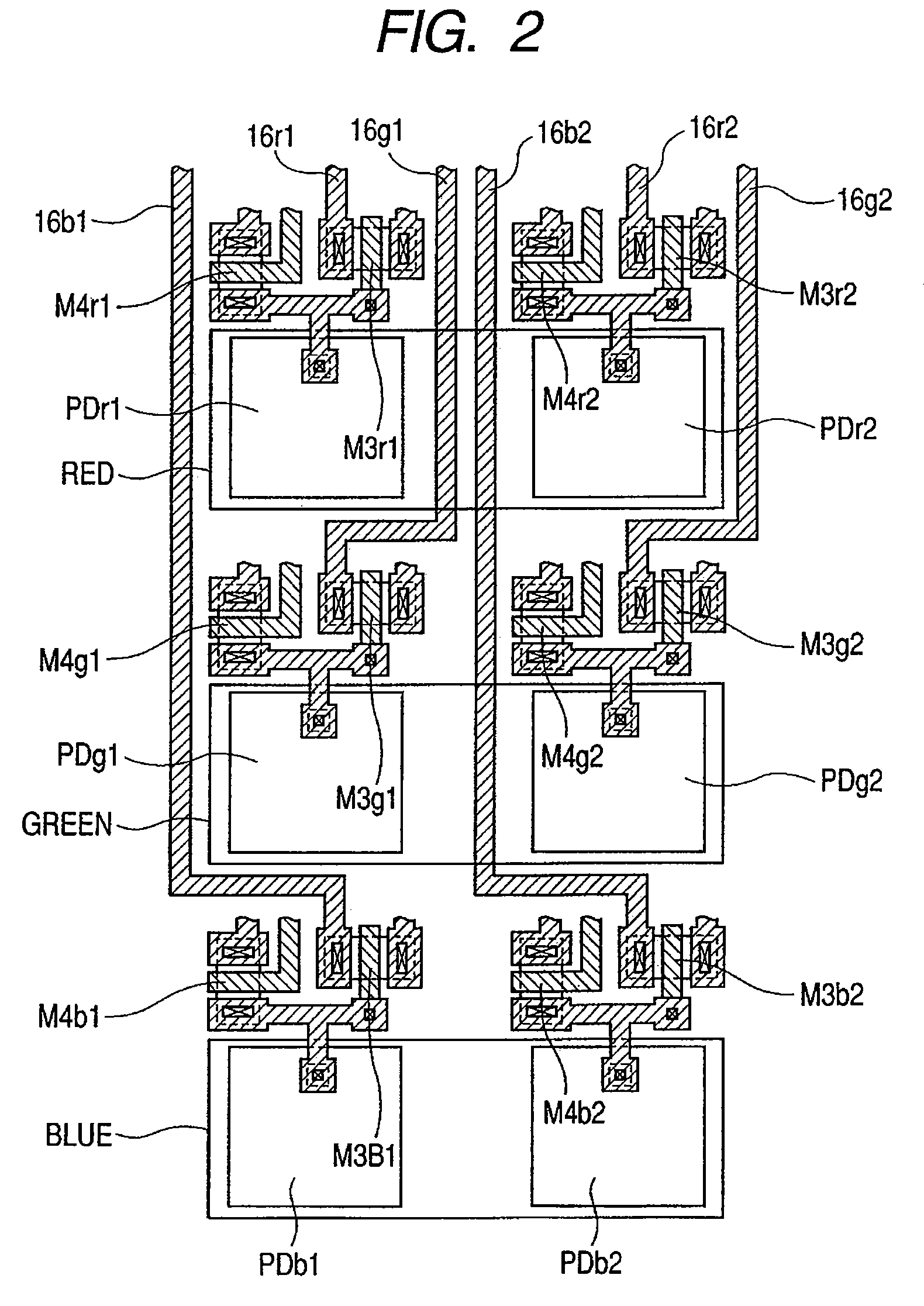 Photoelectric conversion device having plural pixel columns and independent readout wiring, multichip image sensor, contact image sensor, and image scanner