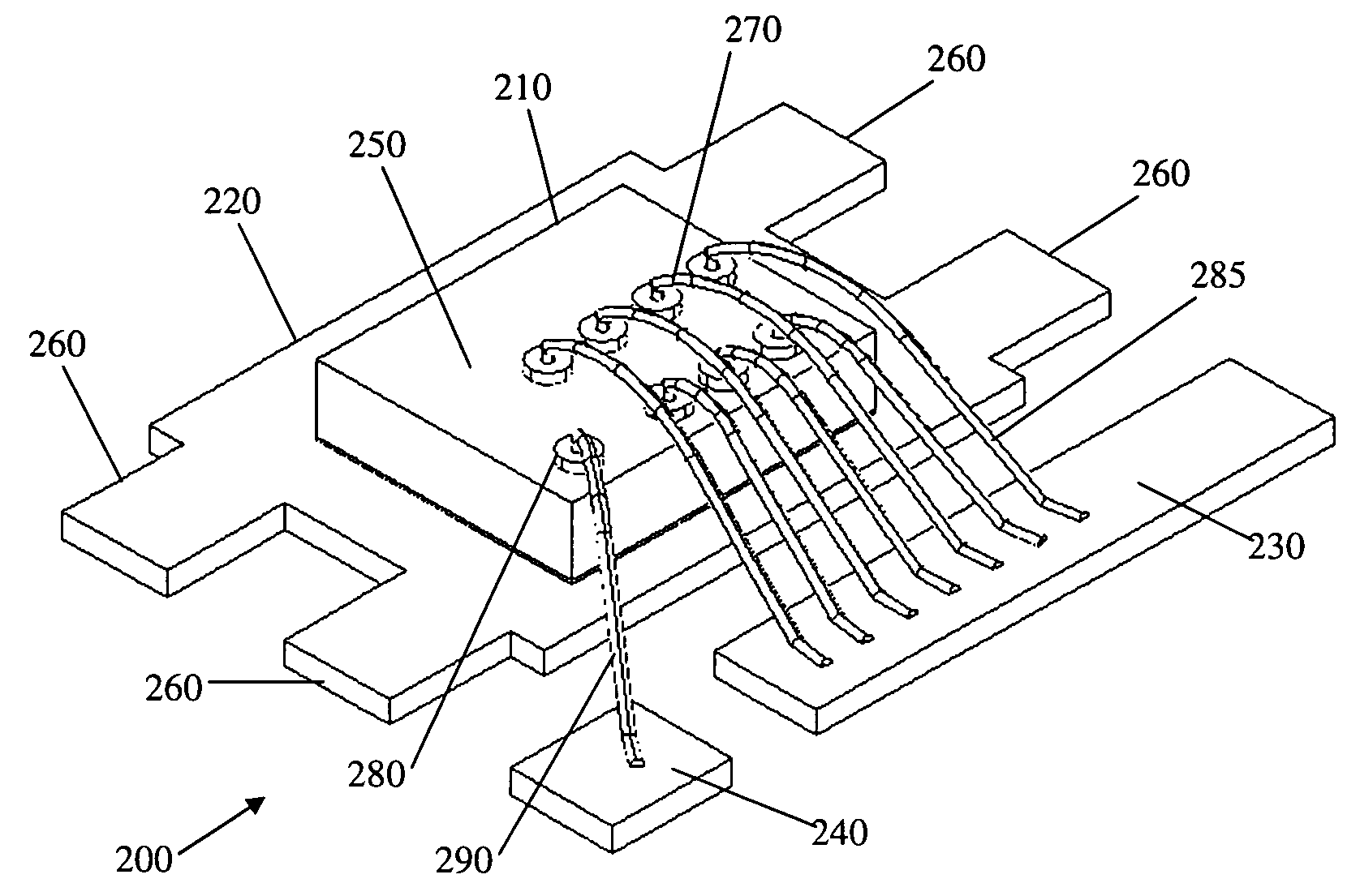 DFN semiconductor package having reduced electrical resistance