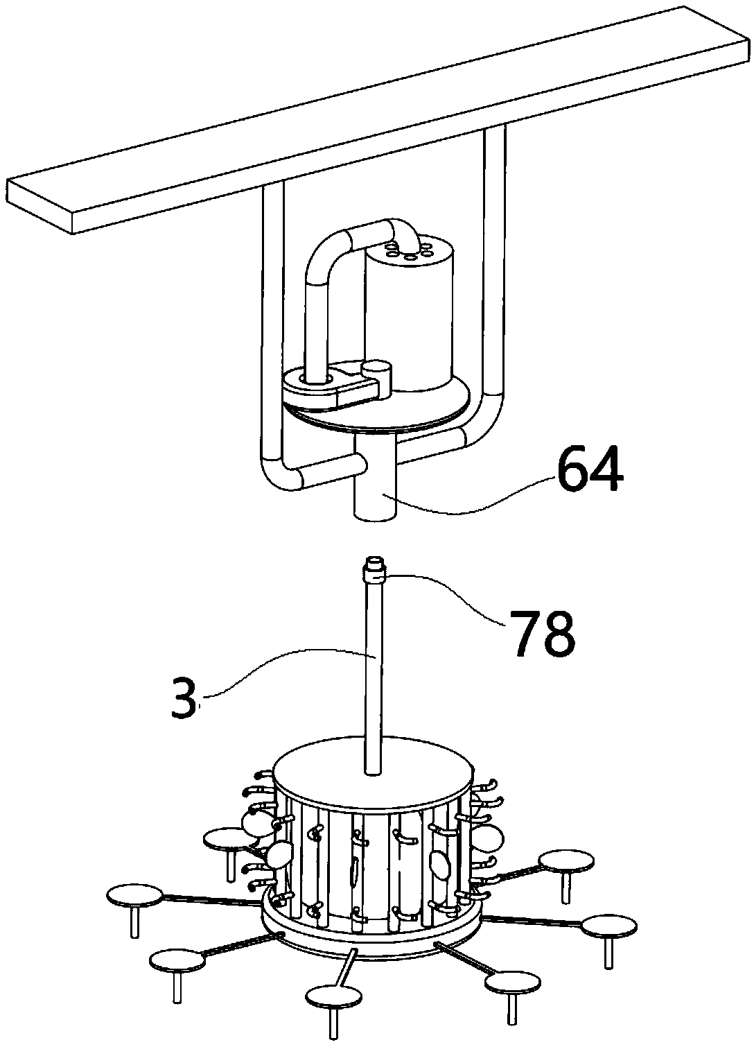 Oxygenation and aeration device and method for sewage purification