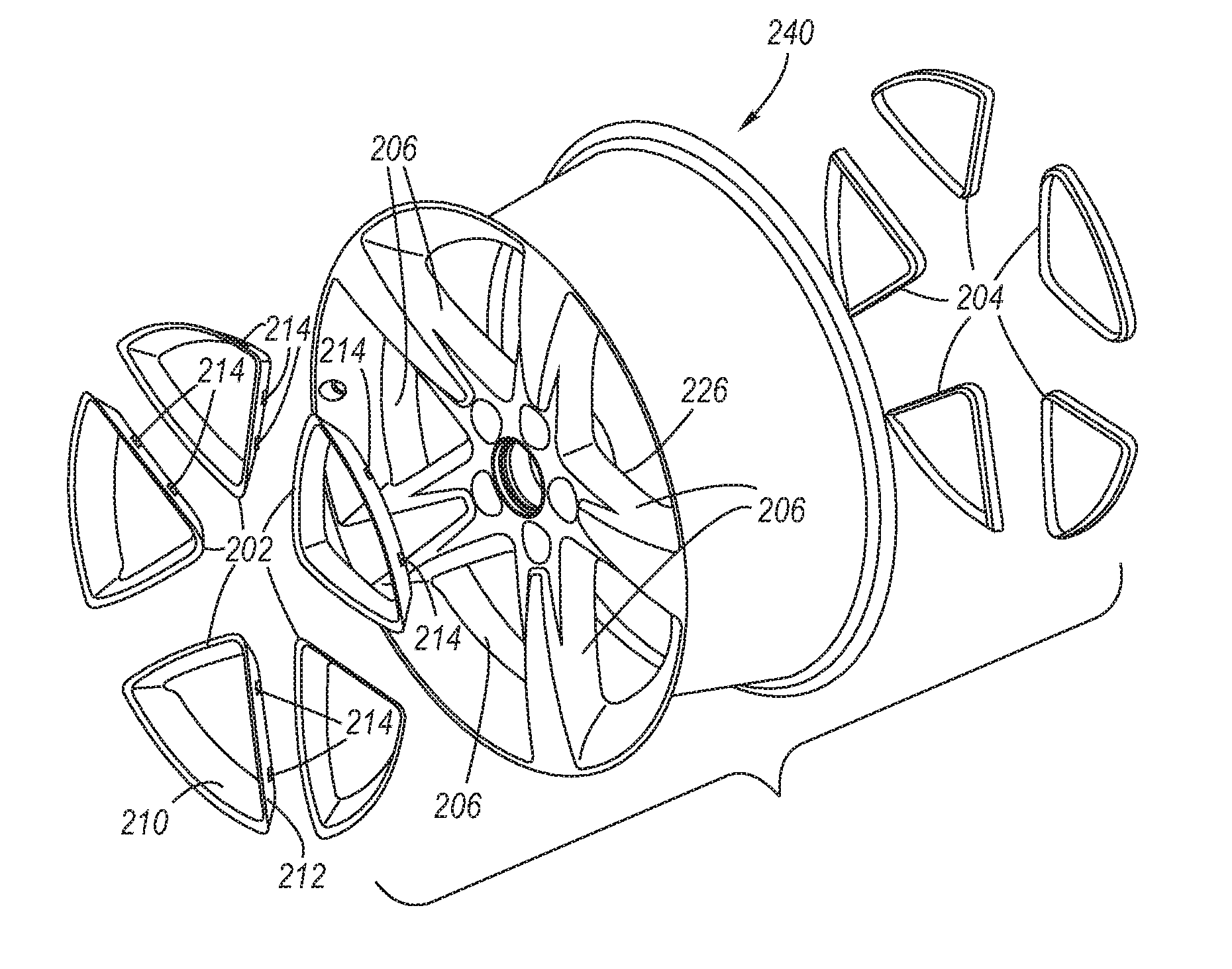 Wheel insert attachment system