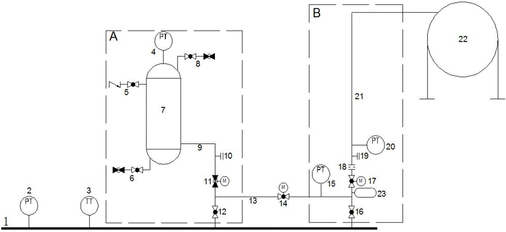 Pipeline pressure-stabilizing system and method used after liquefied petroleum gas out-conveying pipeline stops conveying