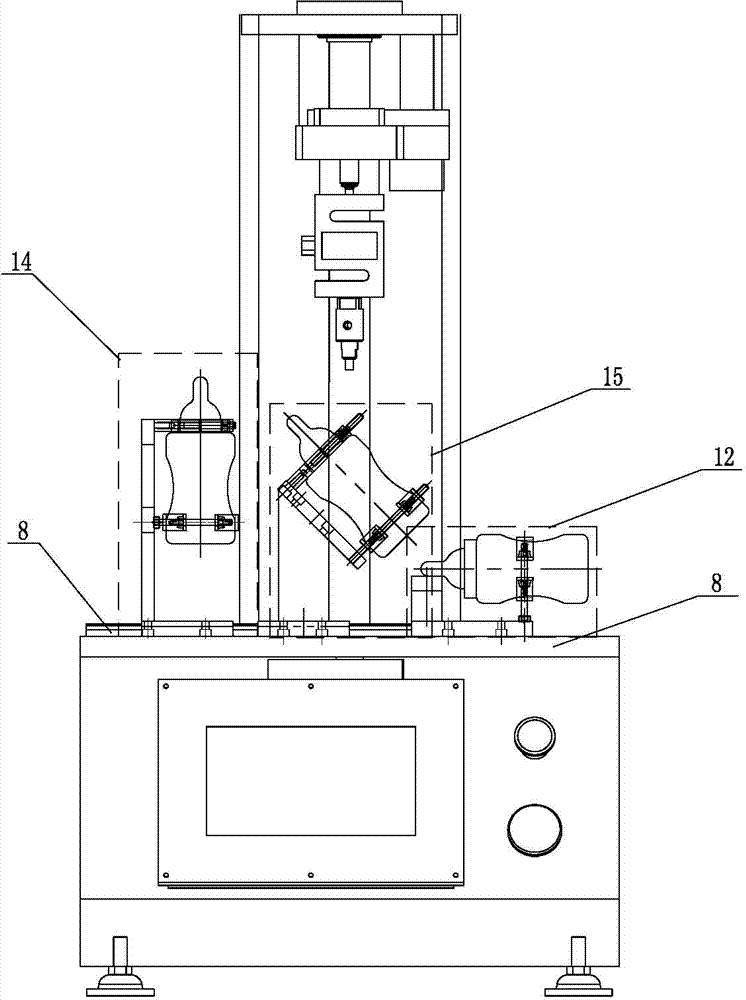 Special detection device for milk bottle