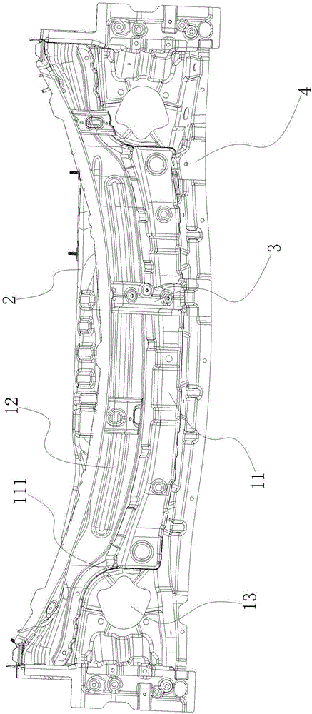 Front windshield water guide plate assembly