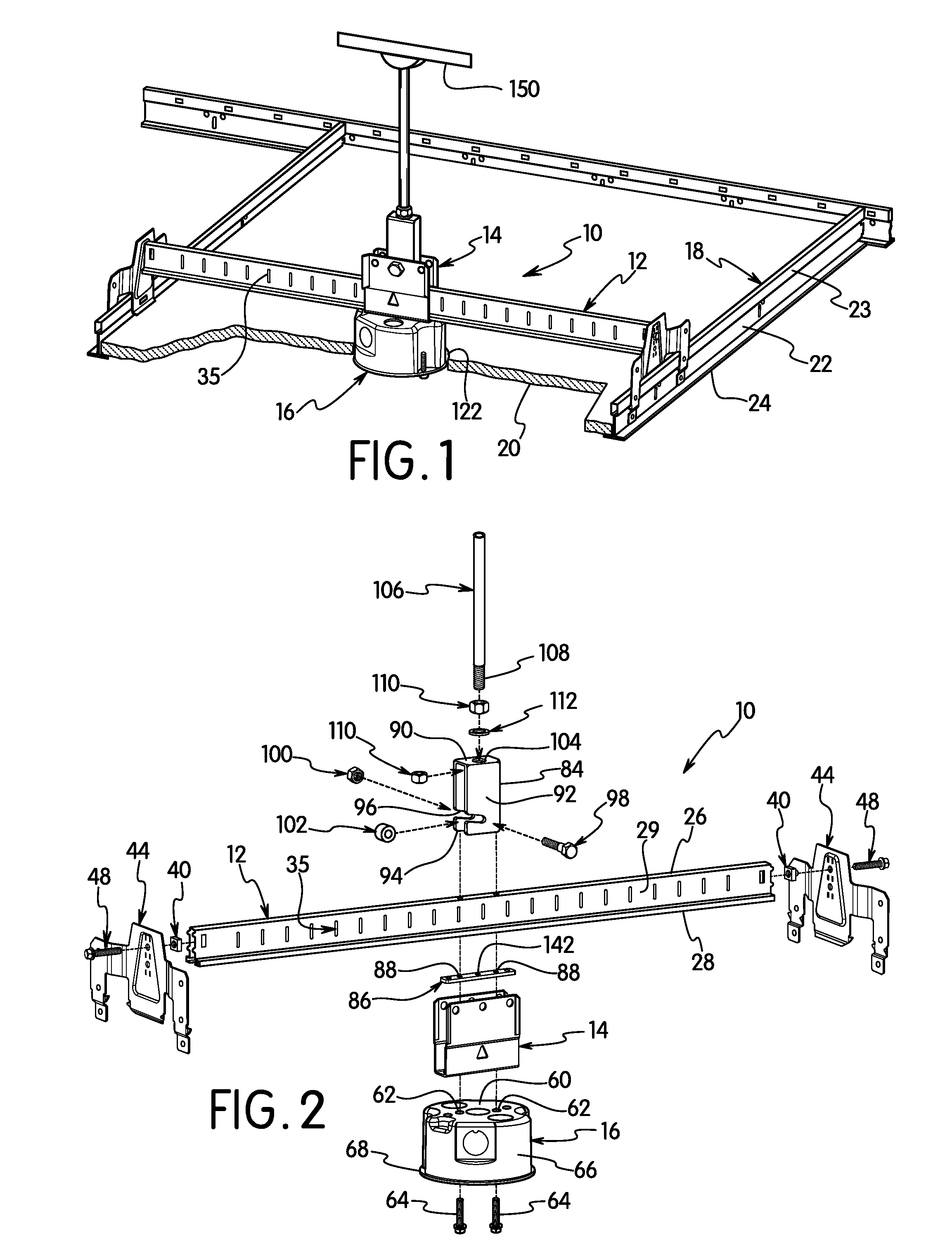 Mounting brace assembly for mounting an electrical box