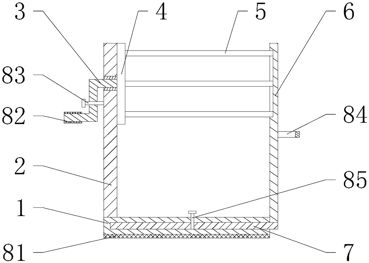 Discharging device for textile fabric processing