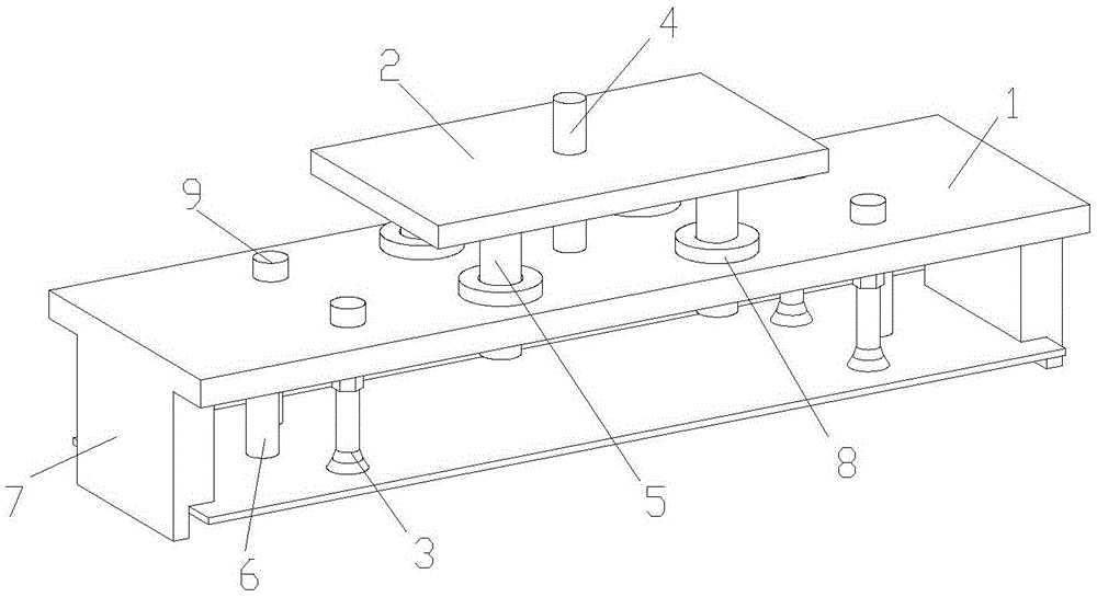 Sheet metal part sucking device with clamping lock