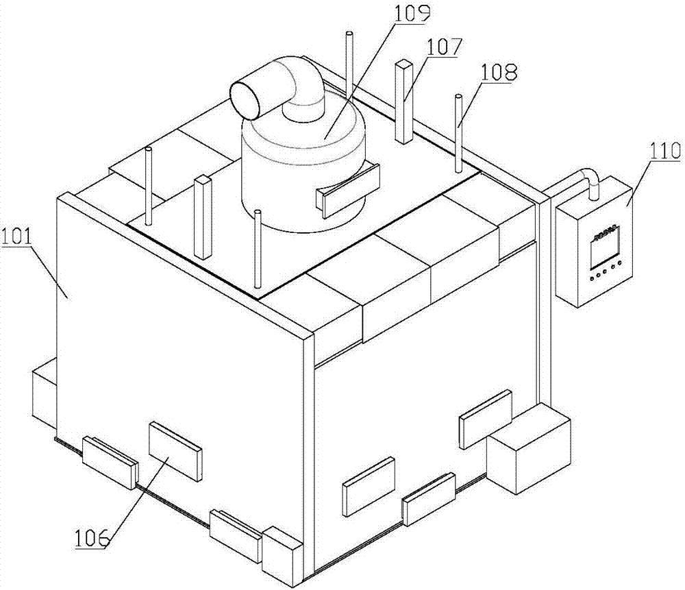 Unpowered magnetic suspension simulated ecological trash processing device