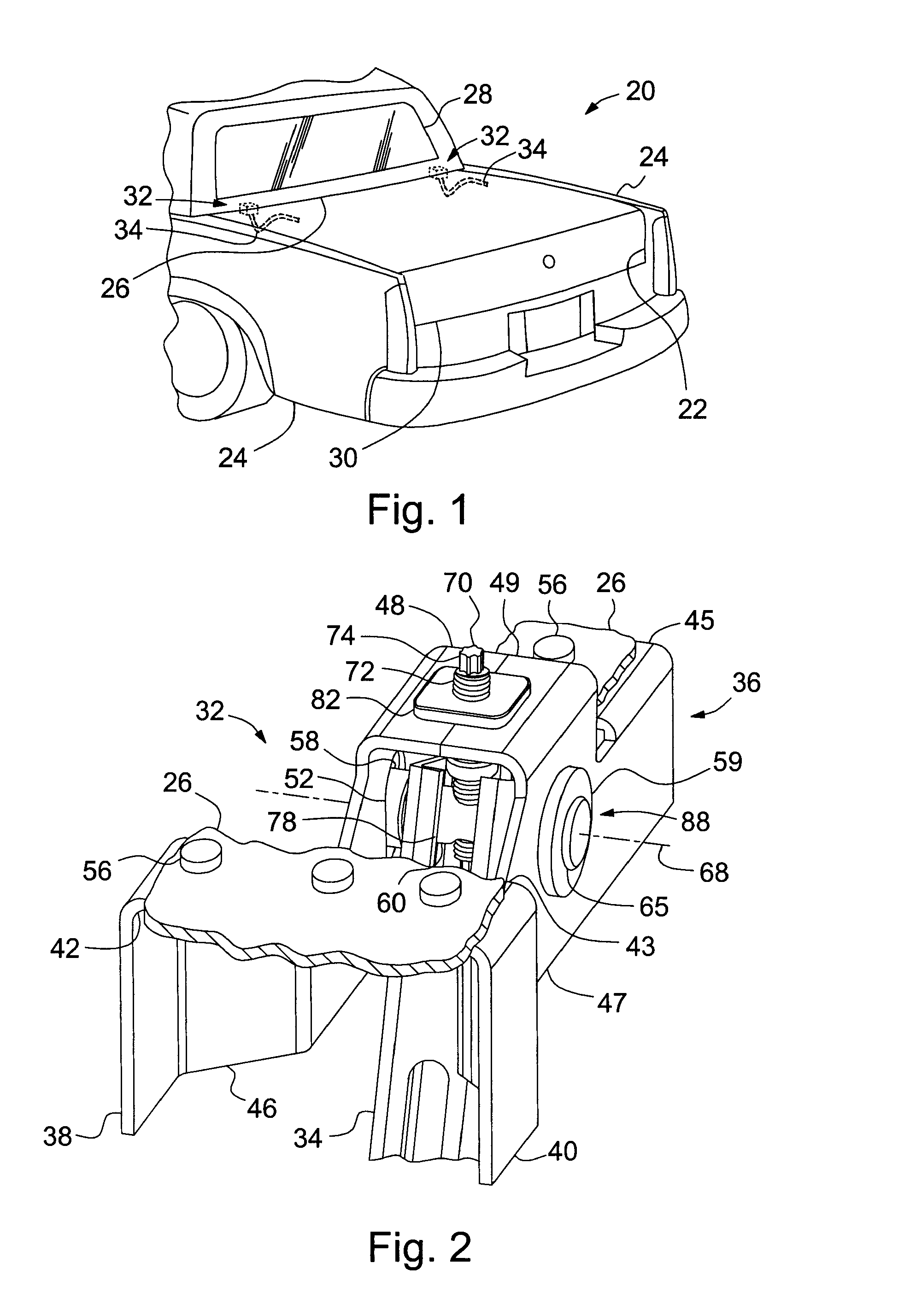 Adjustable deck lid hinge