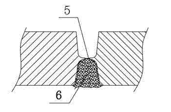 Method for detecting temperature of high-strength Cr-Mo steel double-side welding back gouging groove belt