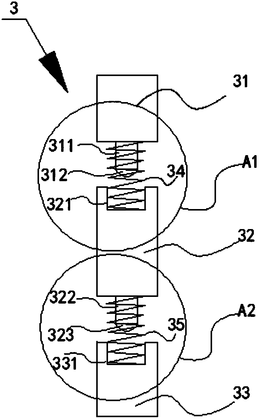 Buffering structure of precise punching die