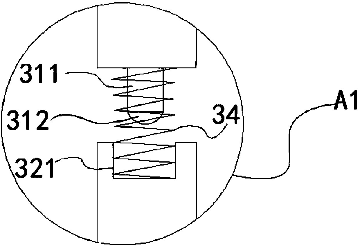 Buffering structure of precise punching die