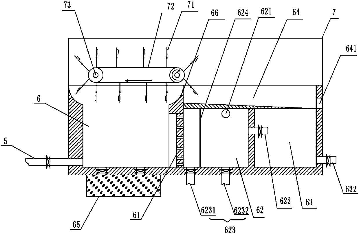 Application method of sewage treatment device