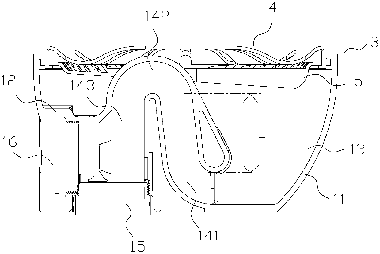 Siphon floor drain