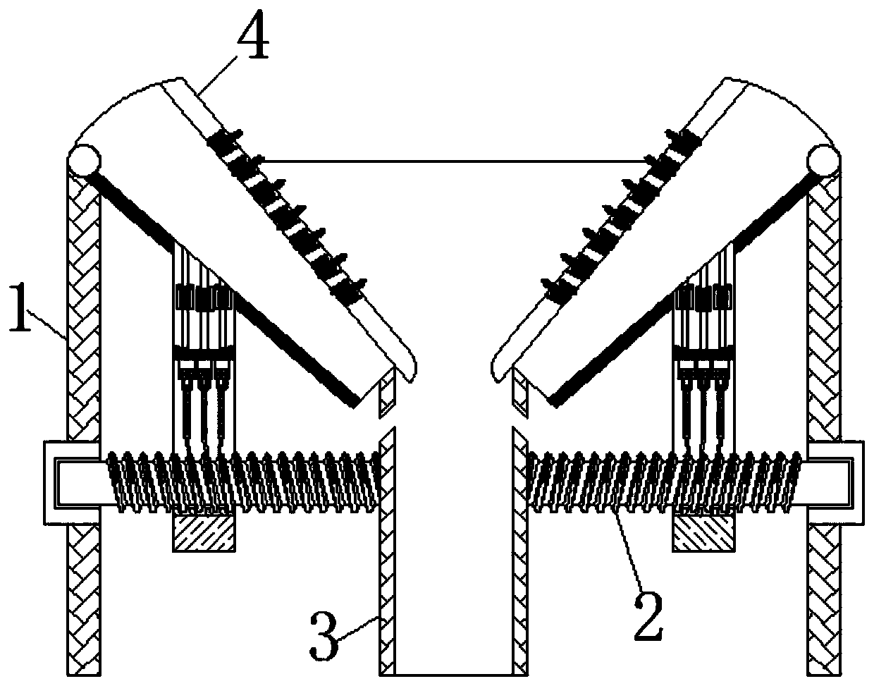 Equipment of recovering construction waste by means of screw pitch