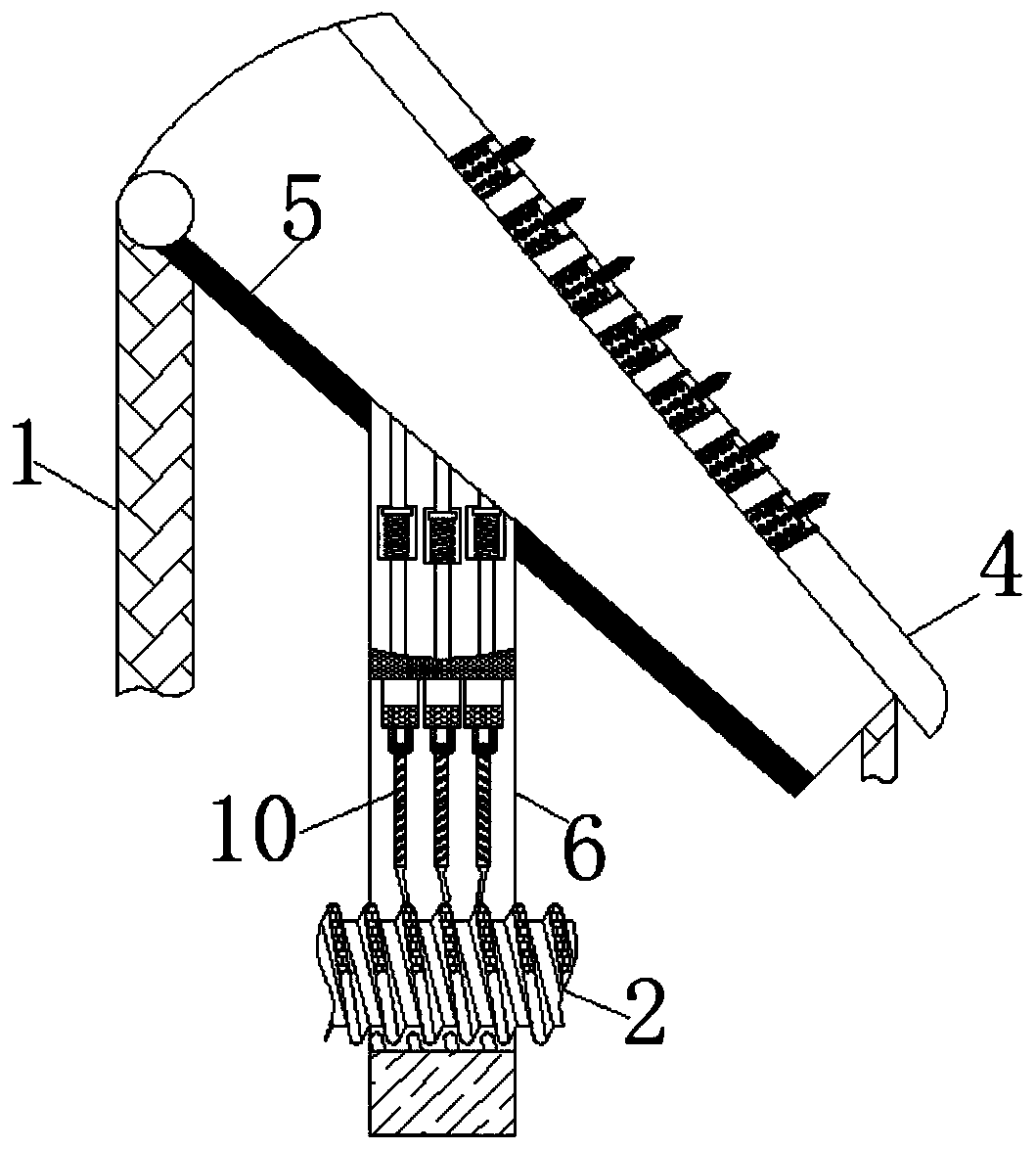 Equipment of recovering construction waste by means of screw pitch