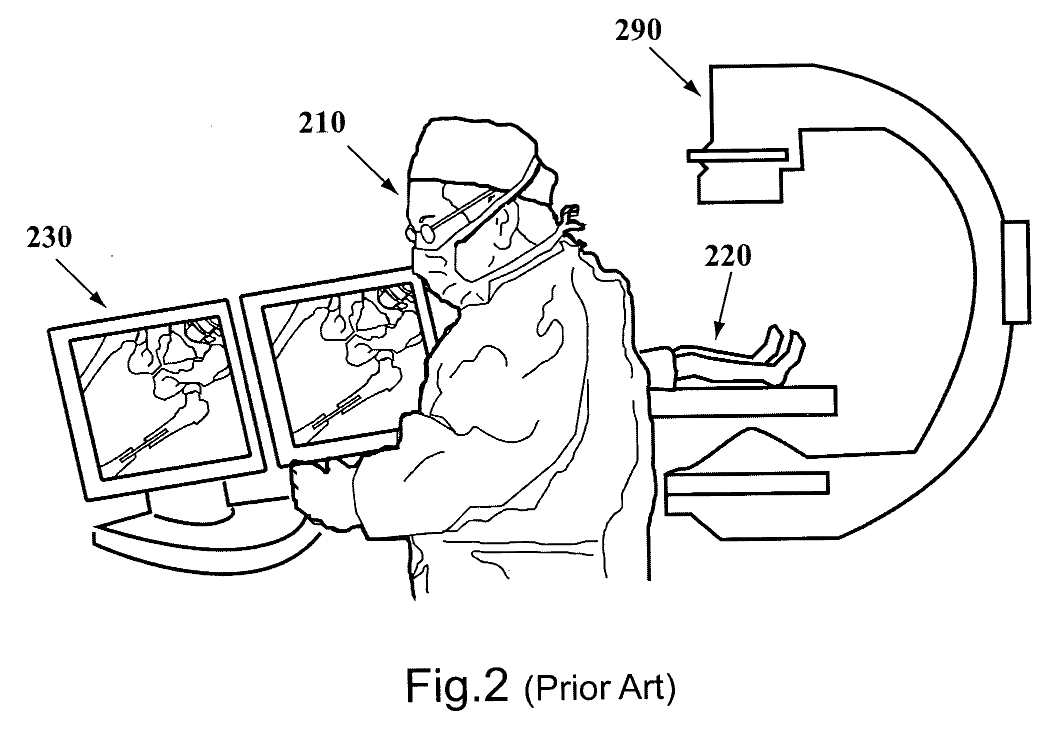 Apparatus for providing visual data during an operation