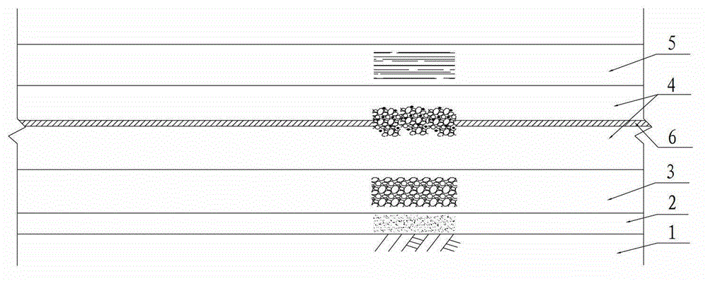 A long-term durable and stable road yard pavement structure layer and its construction method