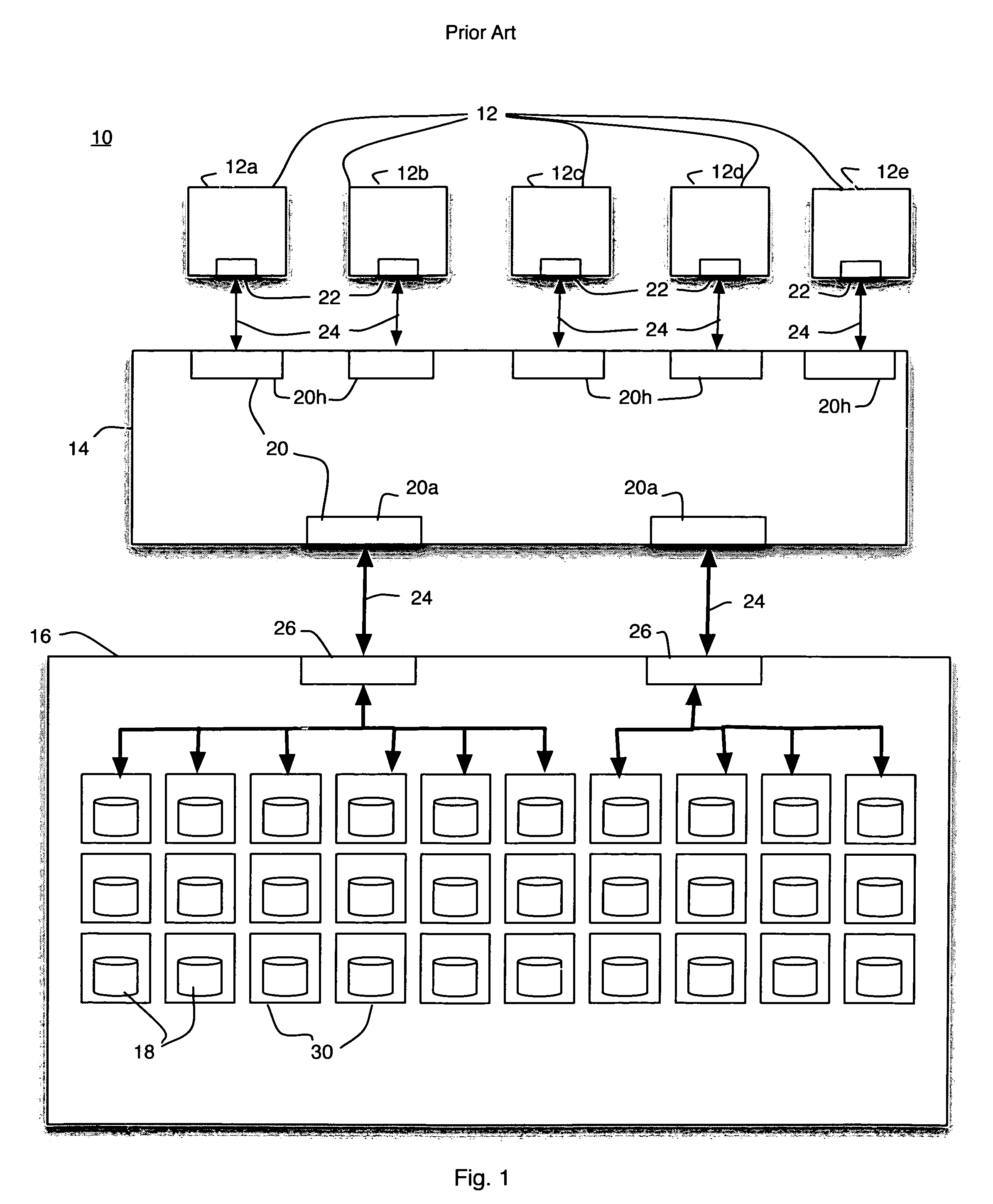 Virtual array failover