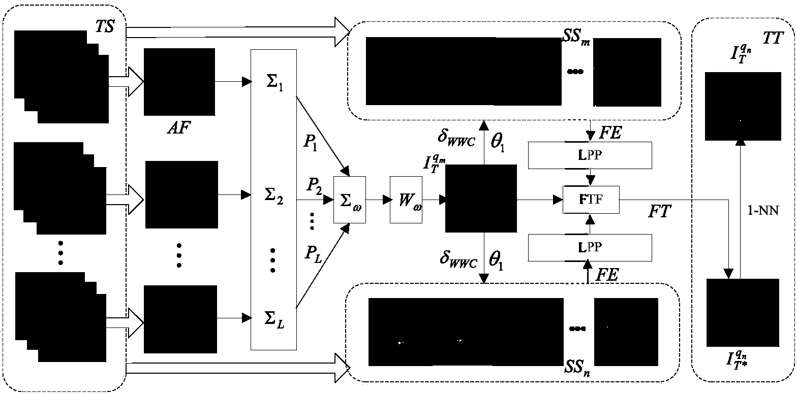 Single sample face identification transfer learning method based on LPP feature extraction