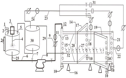 Device and method for simulating shale complex crack sand pavement