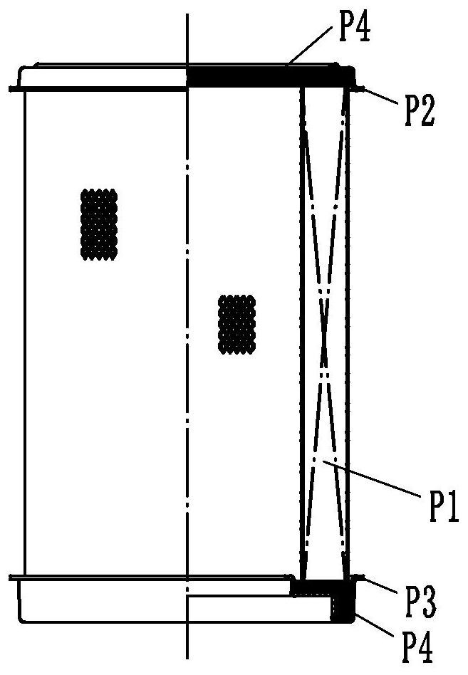 A kind of production method of circular PU air filter element