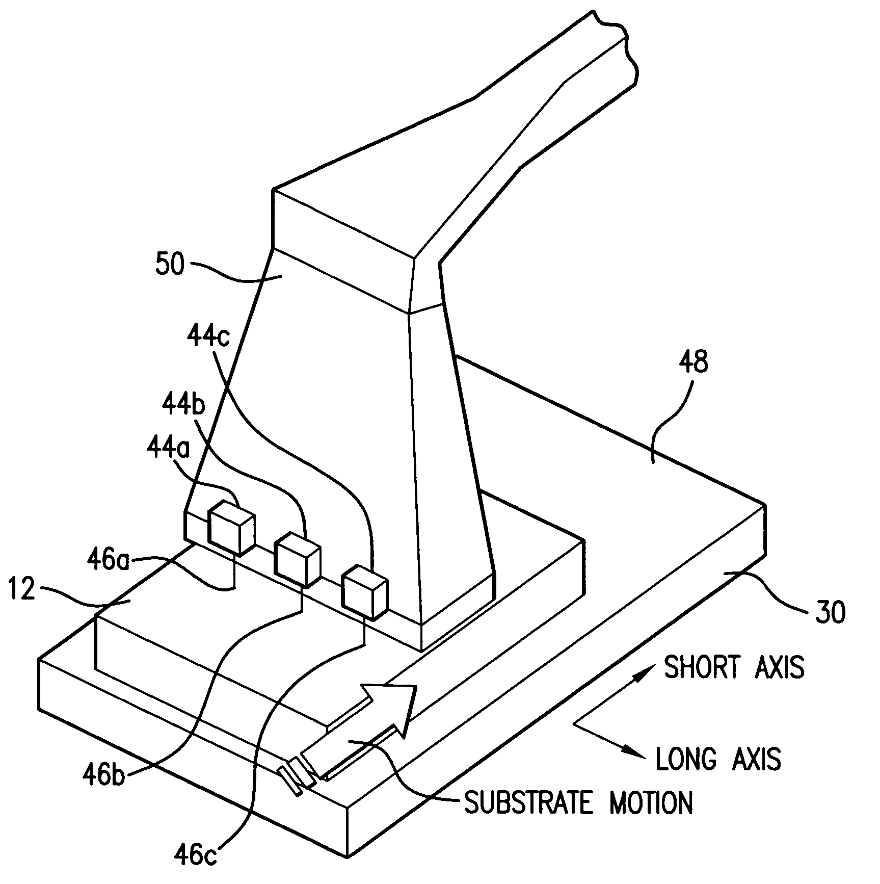 Systems and methods to shape laser light as a line beam for interaction with a substrate having surface variations